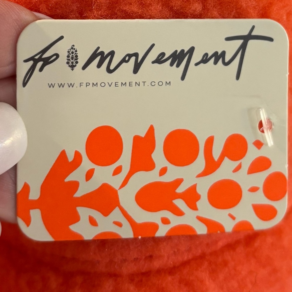 FP Movement by Free People Orange Fleece Bib Jumpsuit - Picture 4 of 6